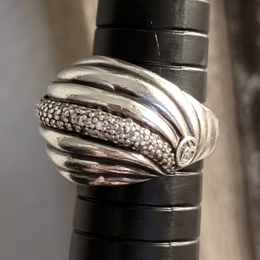 David Yurman diamonds dome ring